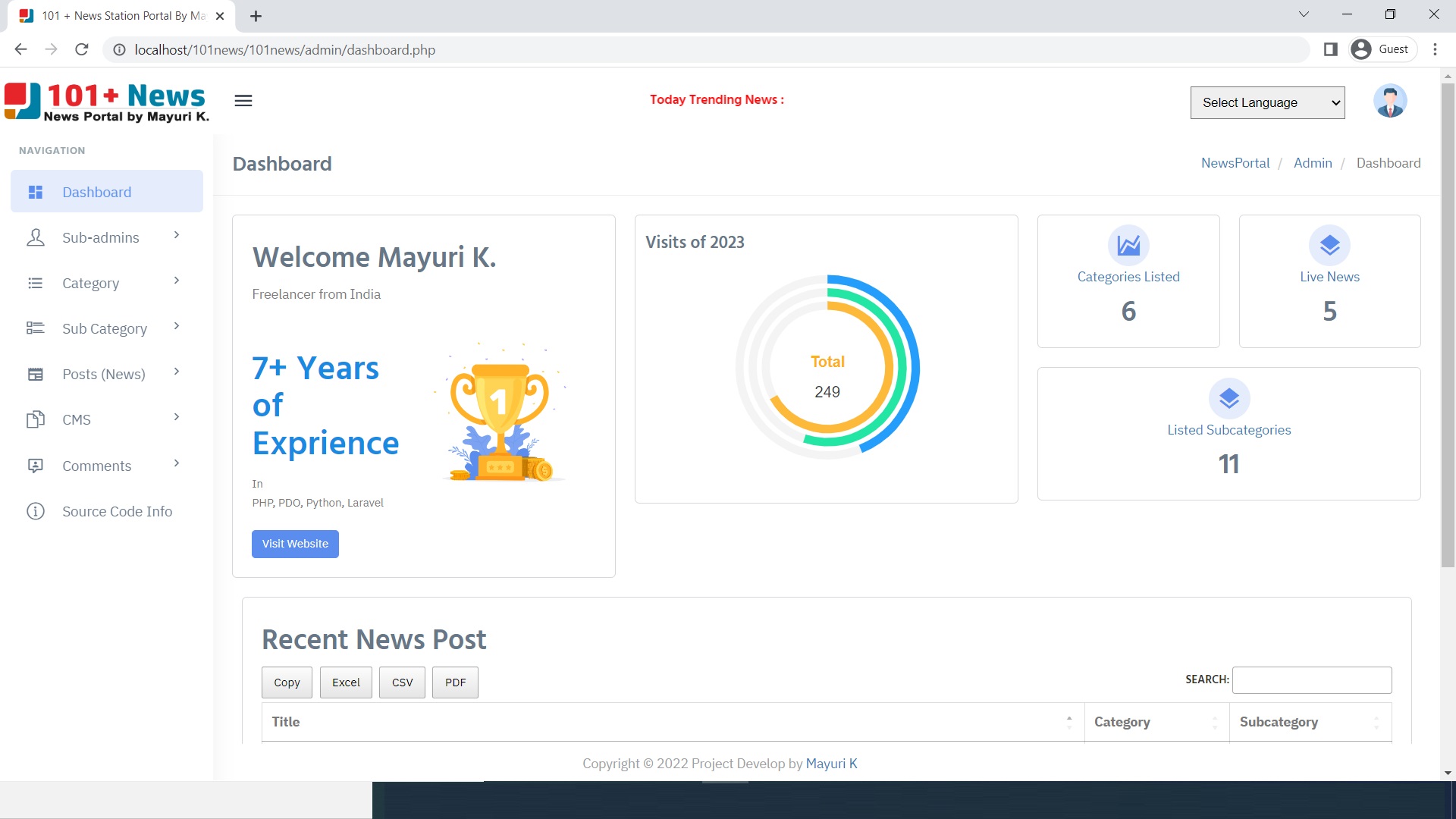Best online news portal project in php free download sourcecodester